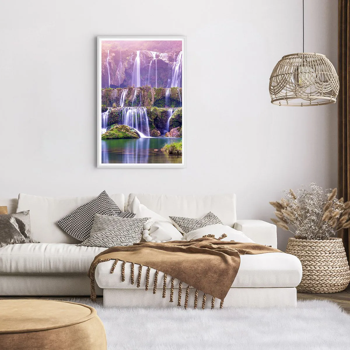 Poster in een witte lijst - Trap naar de hemel - 61x91 cm