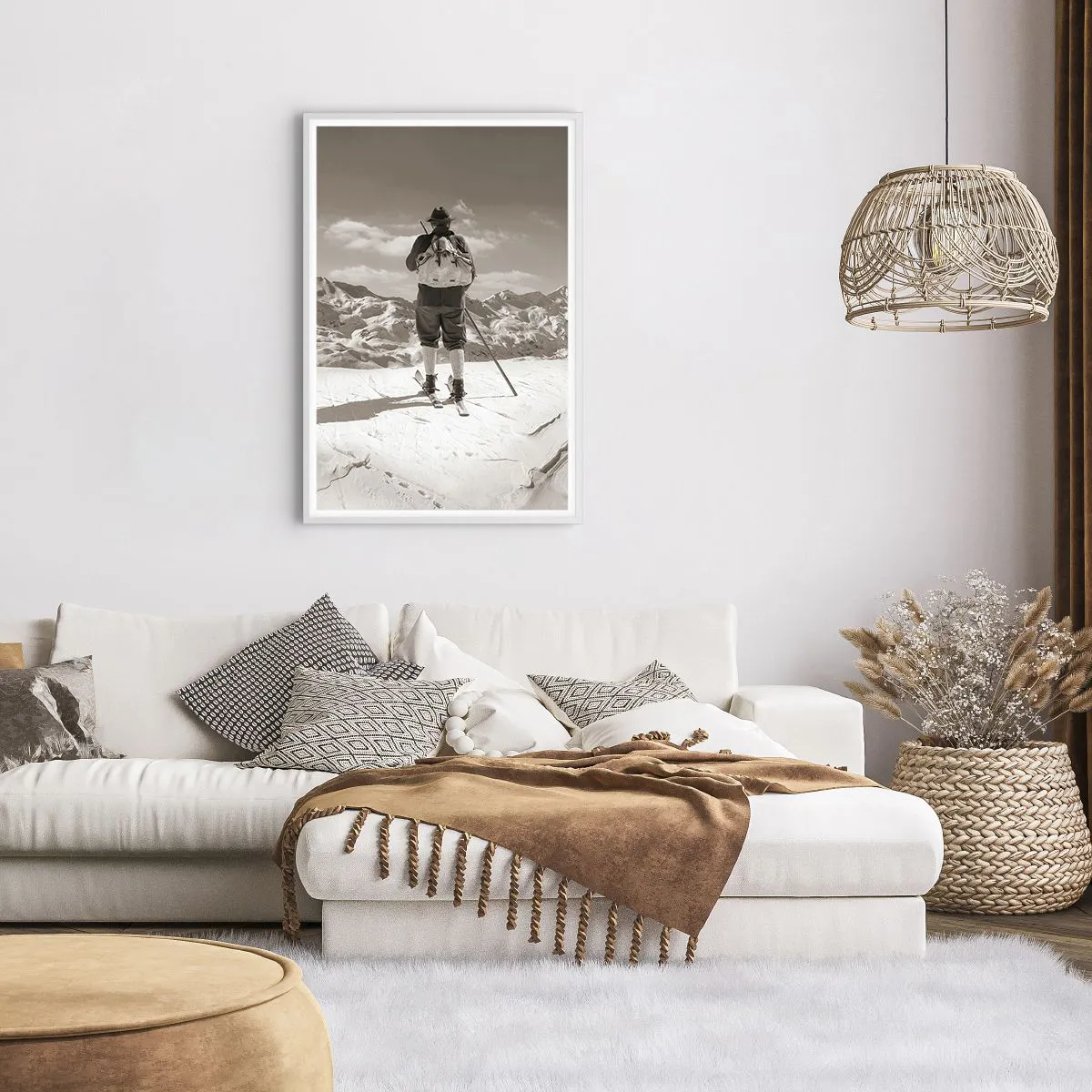Affiche dans un cadre blanc - Poster - Toutes les mêmes ces montagnes - 61x91 cm