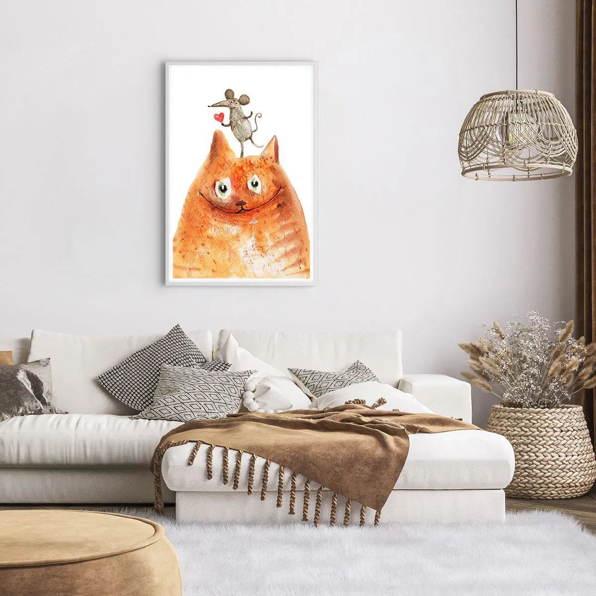 Poster in einem weißen Rahmen - Paradoxien der Liebe - 61x91 cm