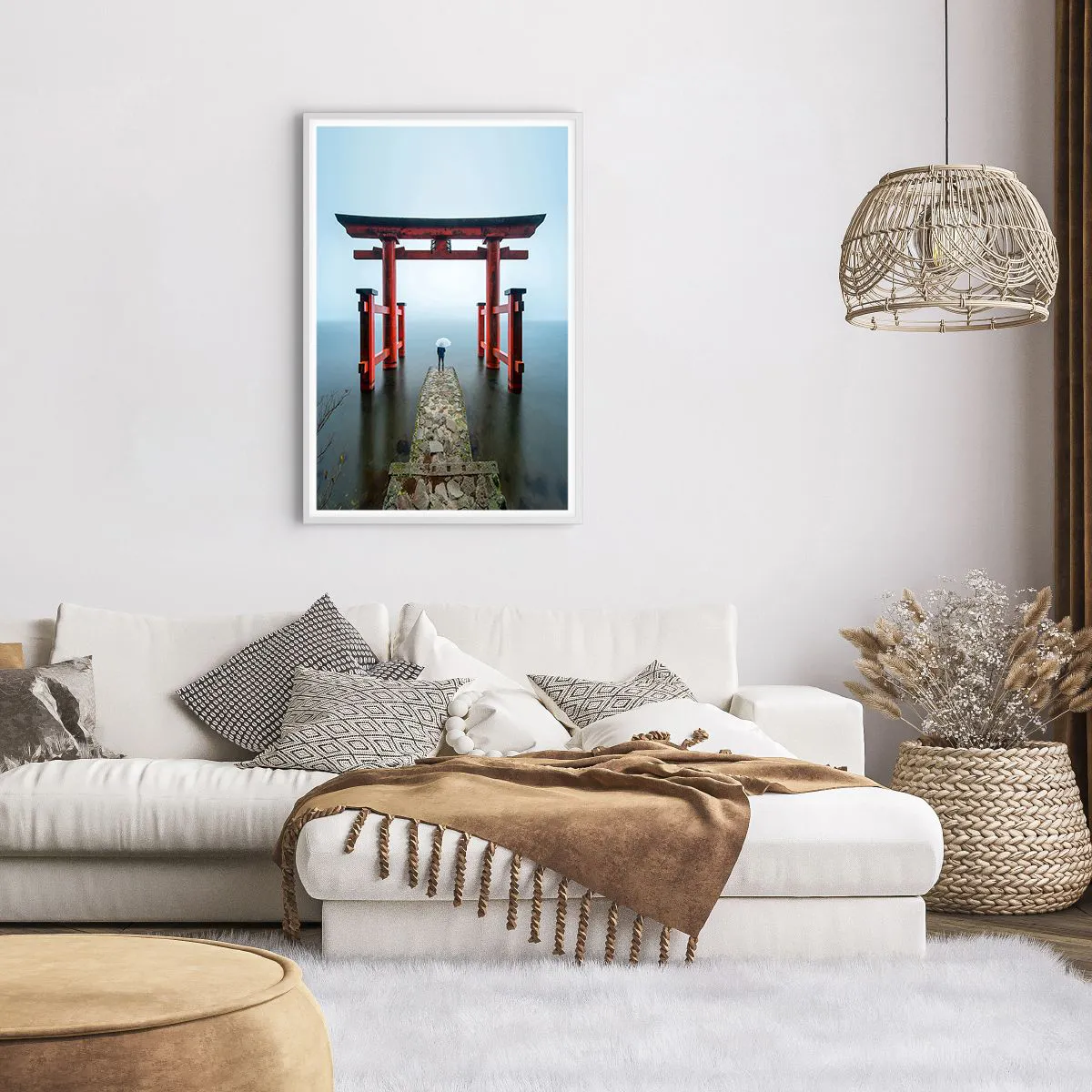 Poster in white frmae - Japanese Musings - 61x91 cm