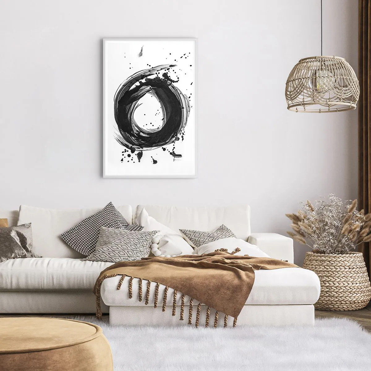 Póster en marco blanco - El torbellino de la creación - 61x91 cm