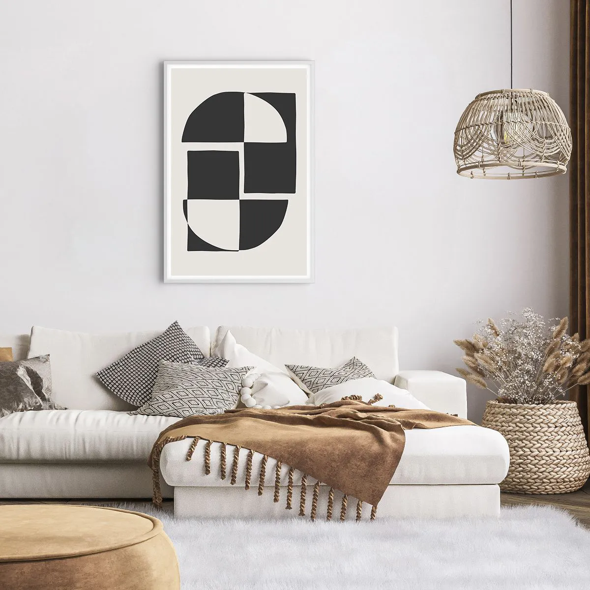 Poster in einem weißen Rahmen - Antithese - Synthese - 61x91 cm