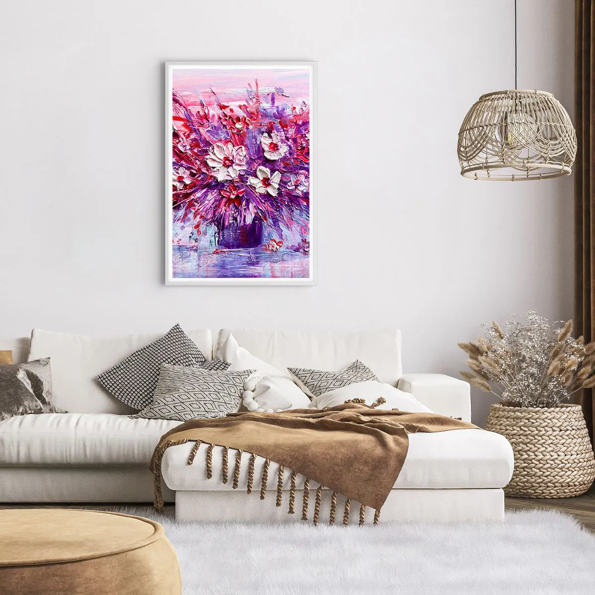 Poster in cornice bianca - Innocenza e passione - 61x91 cm