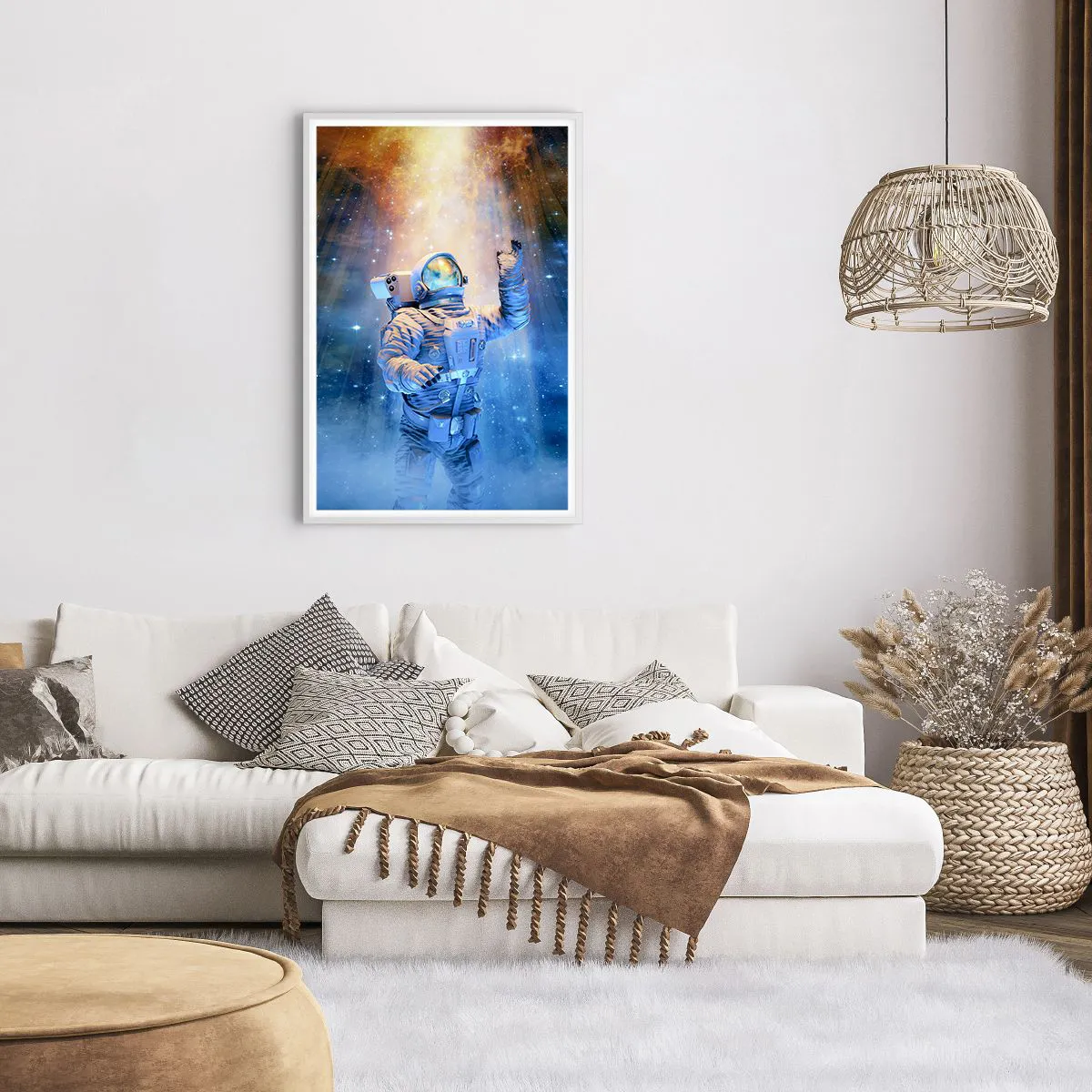 Poster în ramă albă - În cele din urmă am ajuns - 61x91 cm