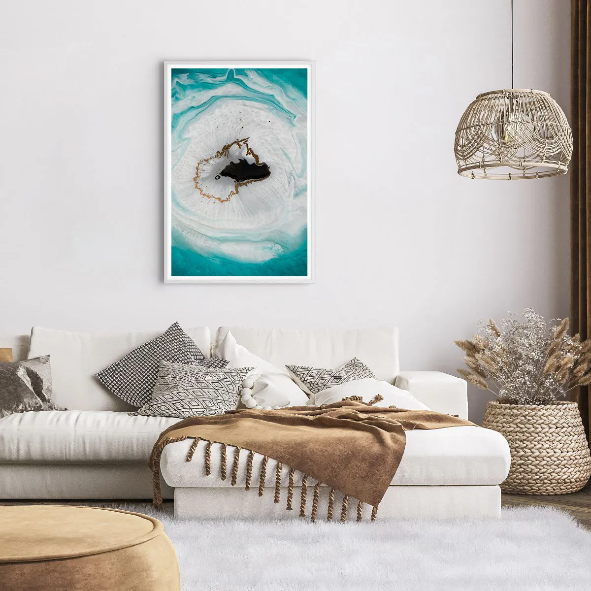 Plagát v bielom ráme - Preniknúť dovnútra - 61x91 cm