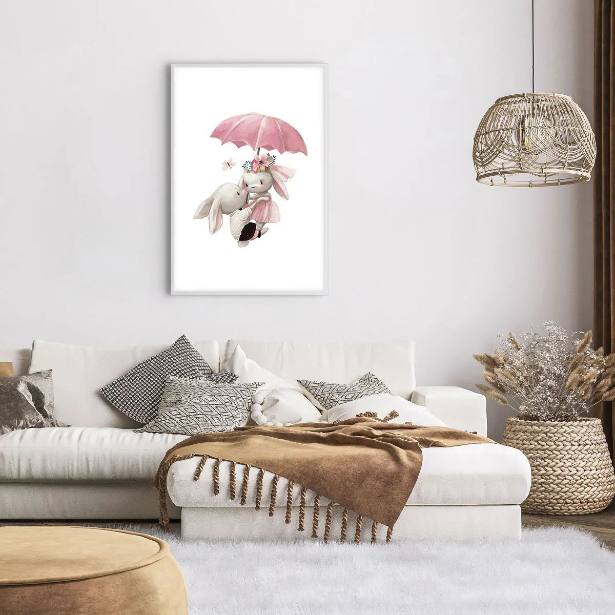 Affiche dans un cadre blanc - Poster - C'est ça l'amour - 61x91 cm