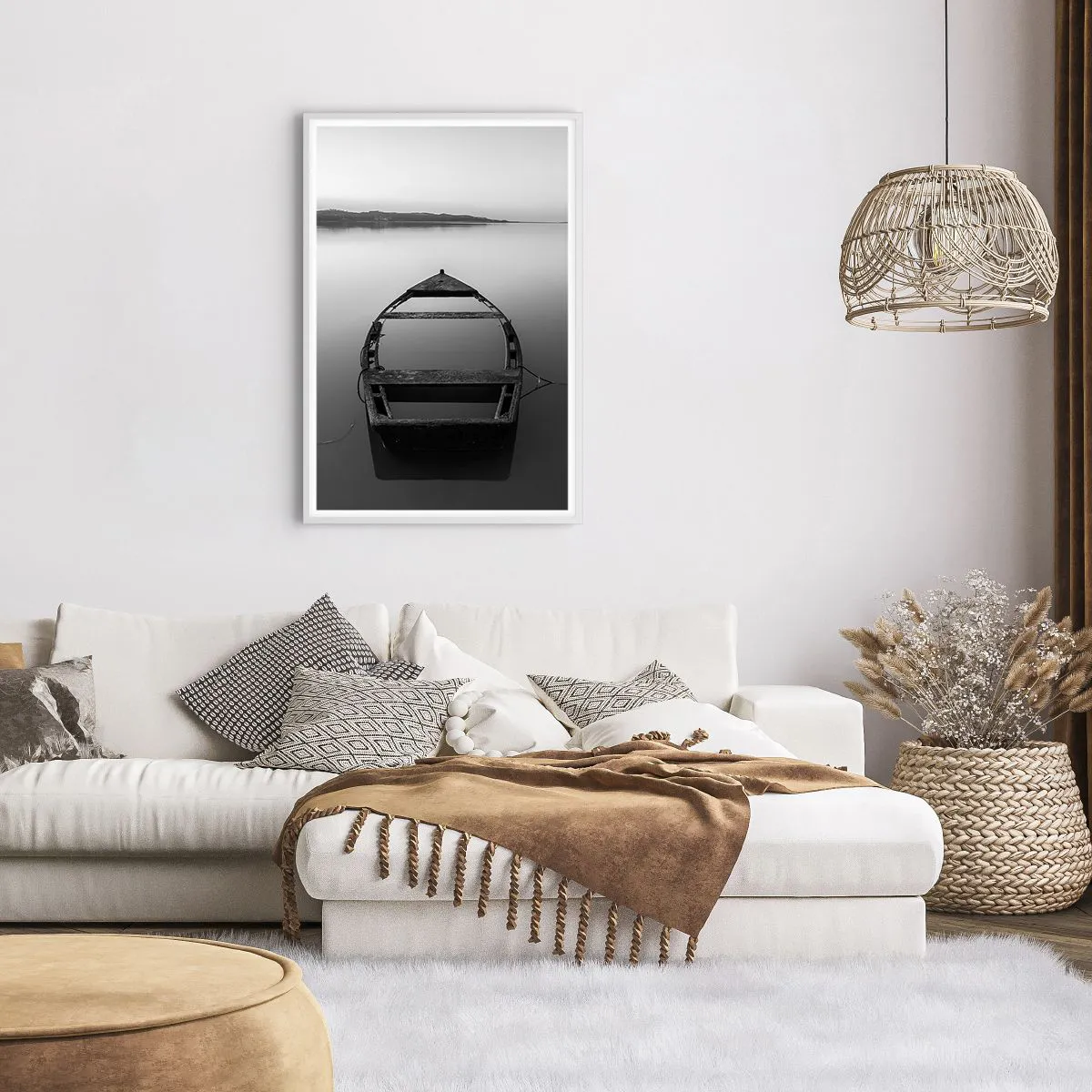 Poster in white frmae - Longing and Melancholy - 61x91 cm