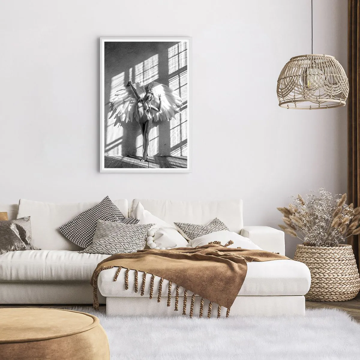 Poster in een witte lijst - Recht uit de hemel - 61x91 cm