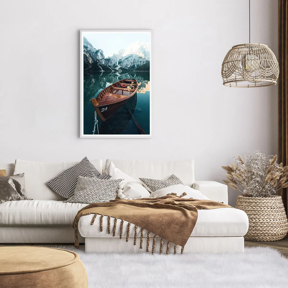 Poszter fekete keretben - Üvegre festve - 61x91 cm