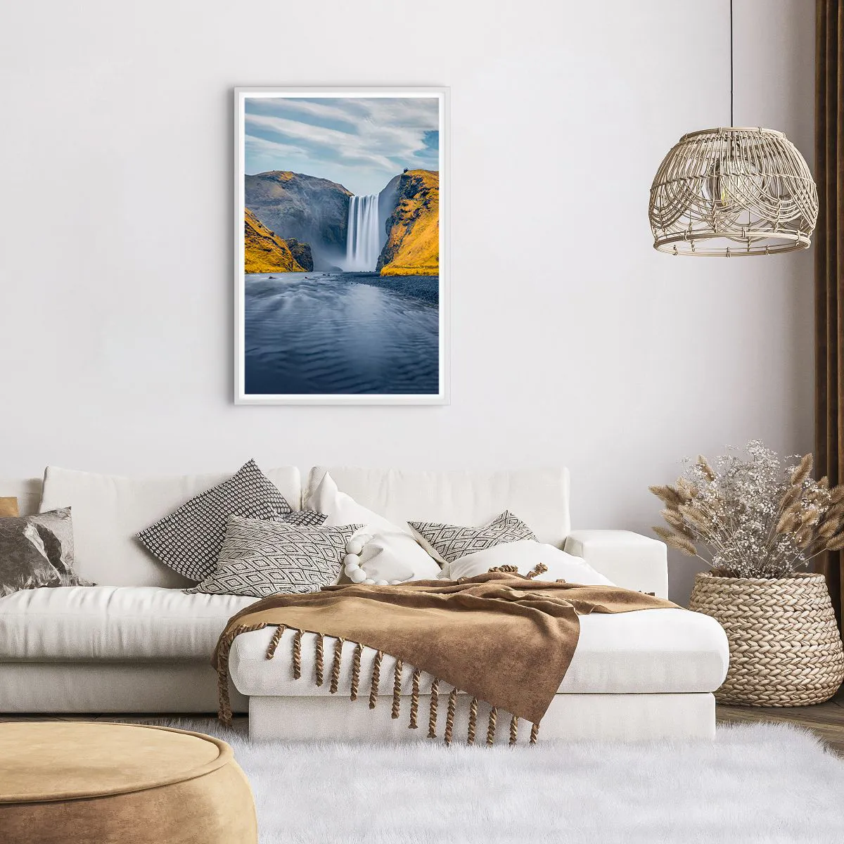 Poster in einem weißen Rahmen - Ewige Dauer, ewige Bewegung - 61x91 cm