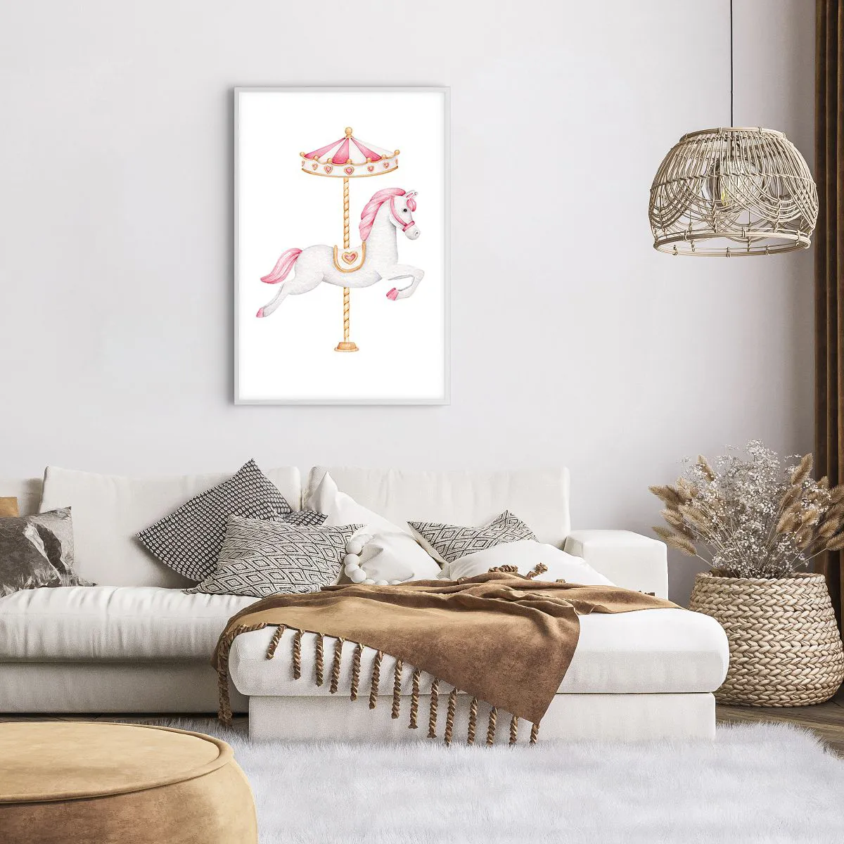 Poster in white frmae - Off the Hoofs - 61x91 cm