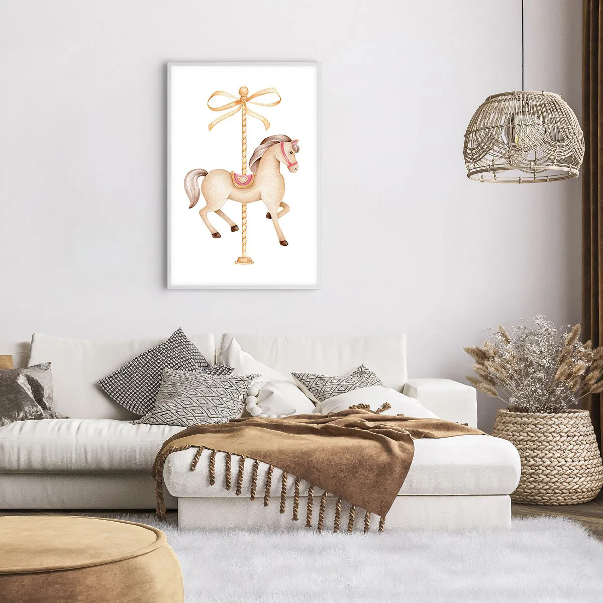 Poszter fekete keretben - Kecses vágtával - 61x91 cm