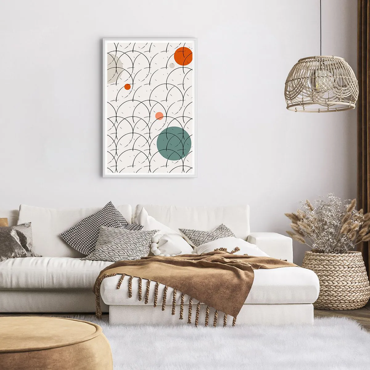 Poster in einem weißen Rahmen - Im Pop-Art-Geist - 61x91 cm