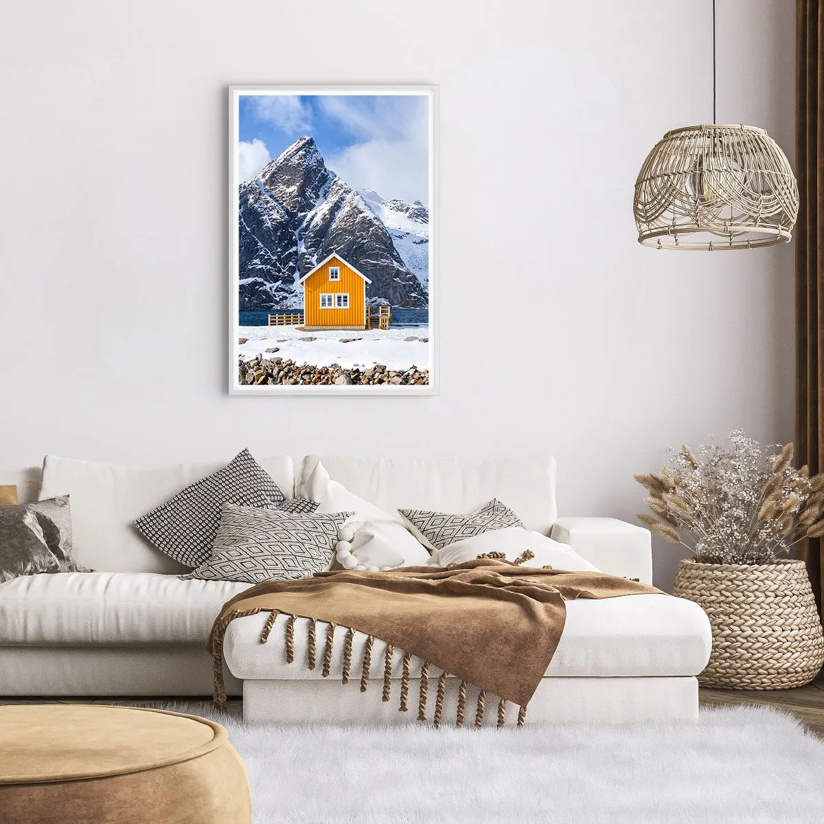 Poster in white frmae - Scandinavian Holiday - 61x91 cm