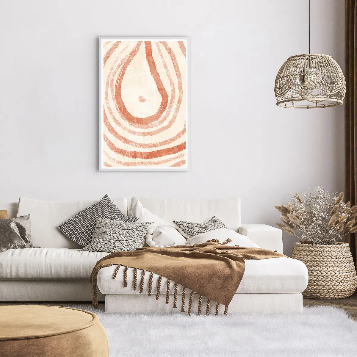 Poszter fekete keretben - Korallkörök - kompozíció - 61x91 cm