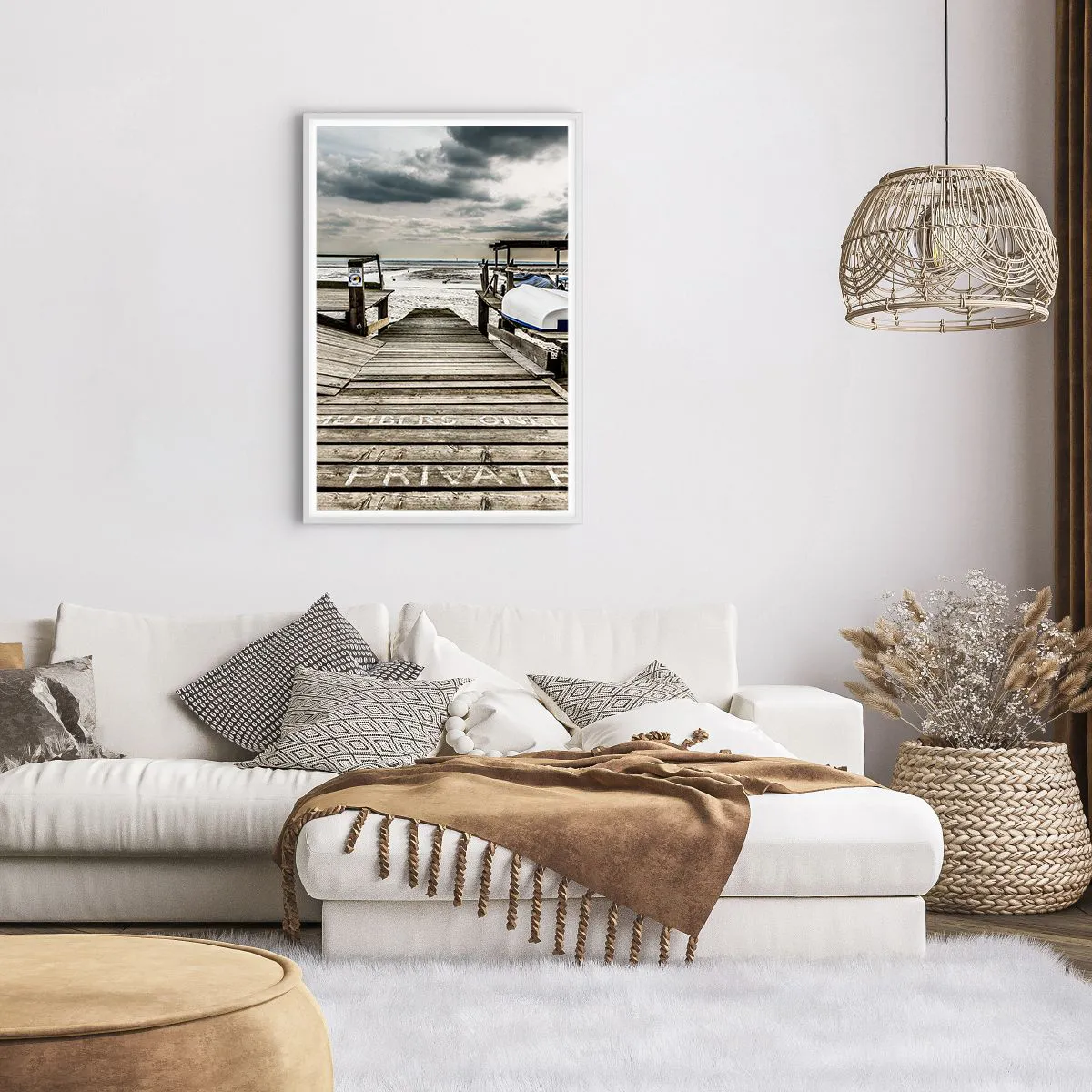 Poszter fekete keretben - Az északi part - 61x91 cm