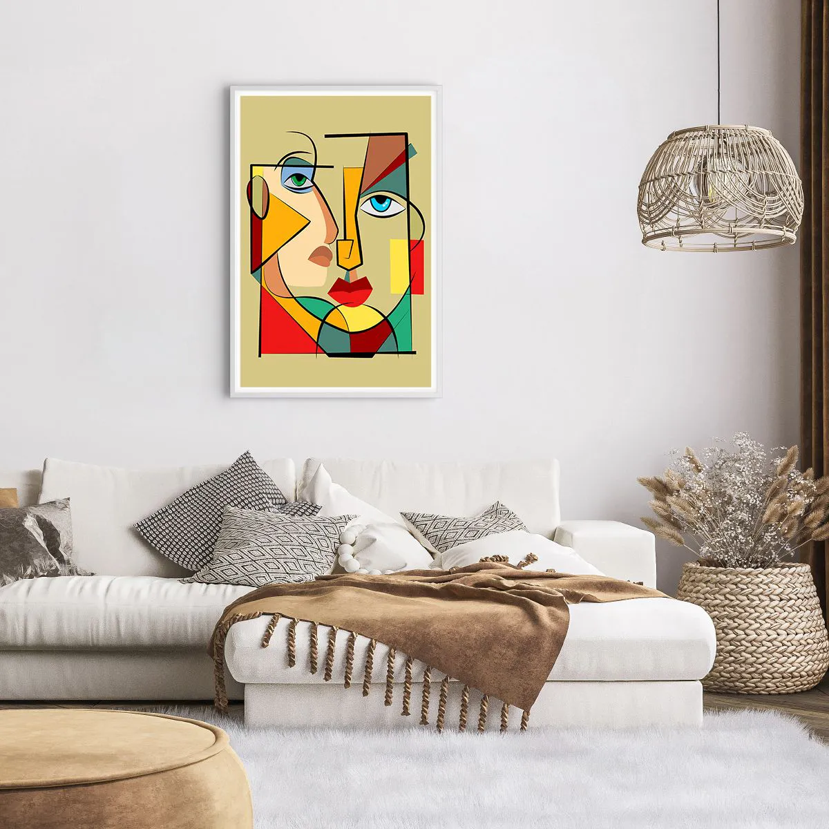 Poster in einem weißen Rahmen - Passendes Paar - 61x91 cm