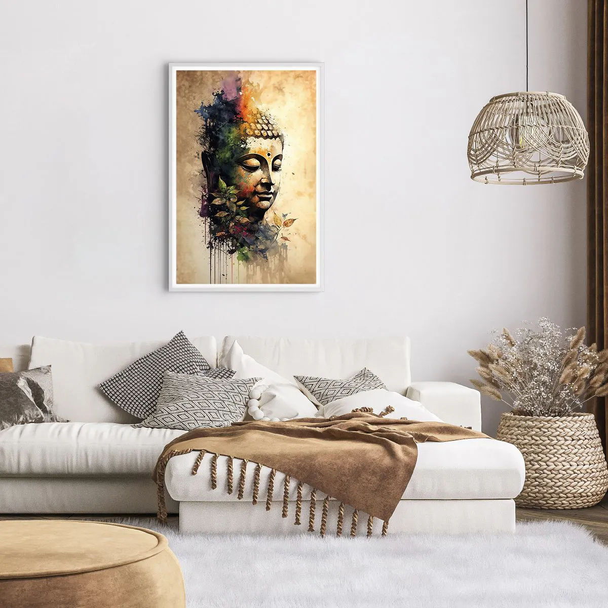 Plakat w białej ramie - Namaste! - 61x91 cm