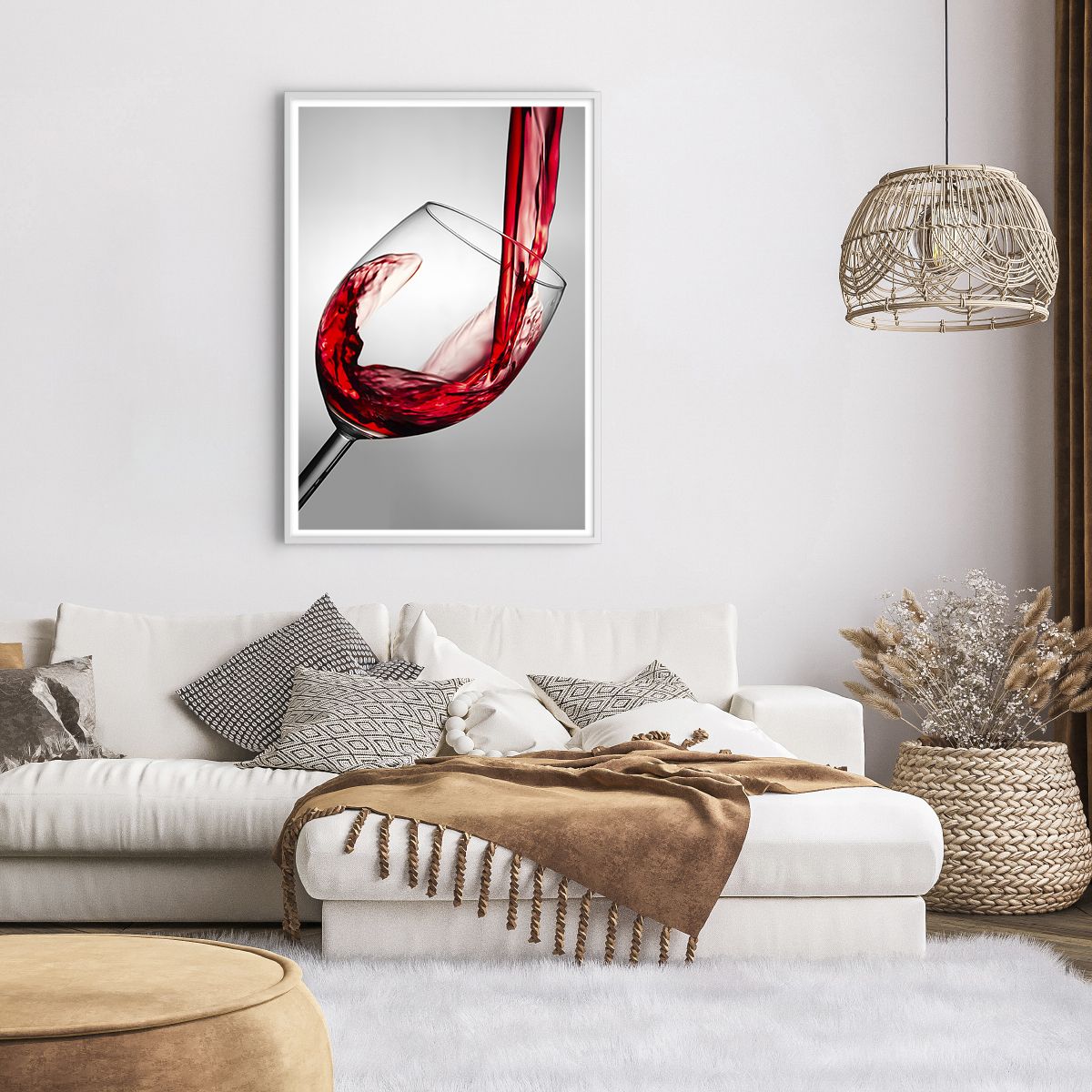 Poster in einem weißen Rahmen Weinglas, Poster in einem weißen Rahmen Rotwein, Poster in einem weißen Rahmen Gastronomie, Poster in einem weißen Rahmen Spiel, Poster in einem weißen Rahmen Toast