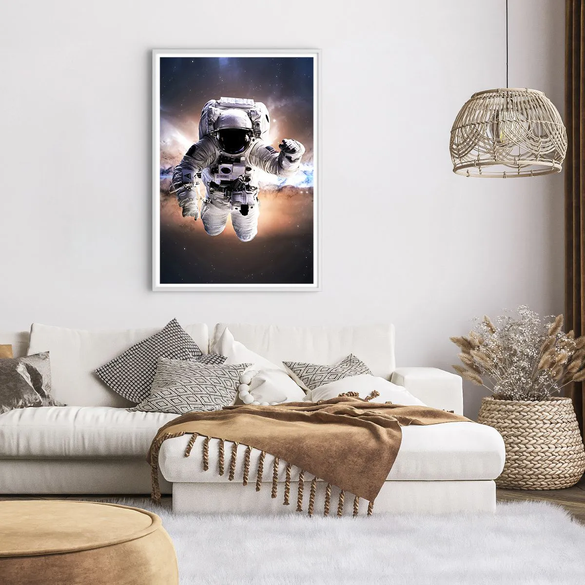 Poszter fekete keretben - Üdvözlet az űrből - 70x100 cm