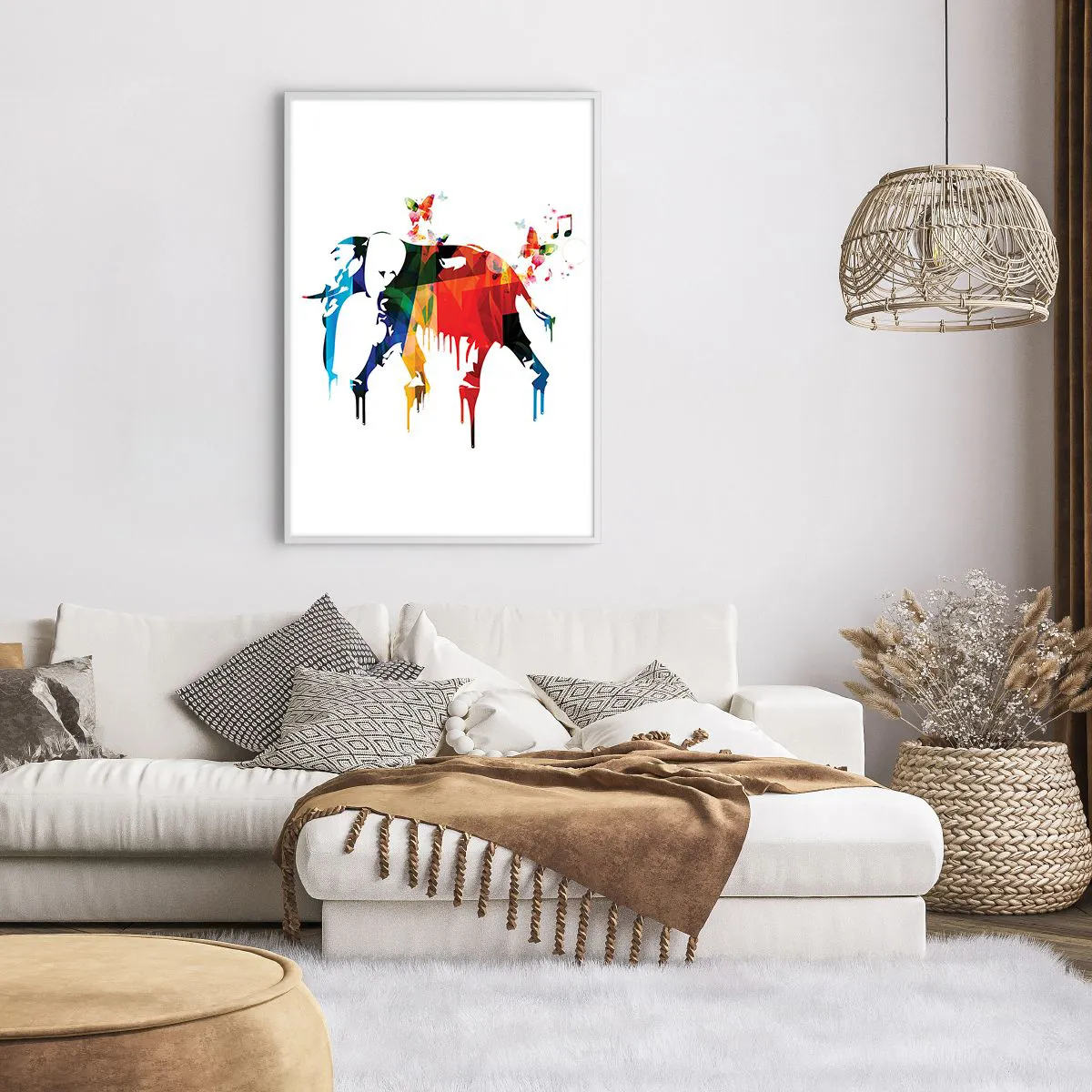 Affiche dans un cadre blanc - Poster - Tout le monde peut danser - 70x100 cm