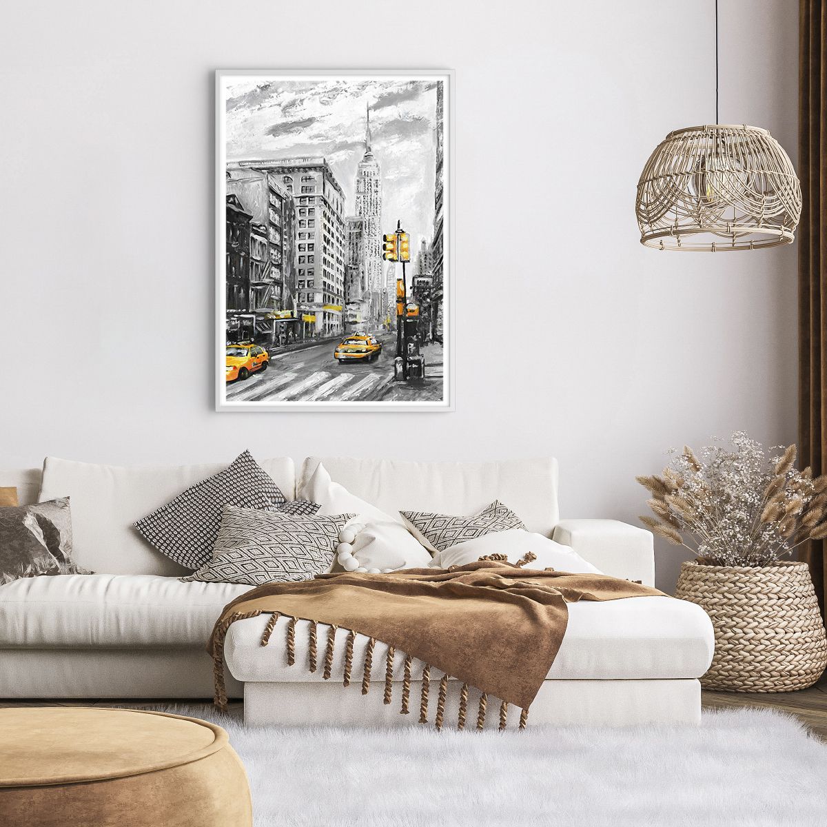 Quadro su tela, Stampe su Tela Arttor 50x50 cm - Racconto di New York -  Città, New York, Architettura, Taxi Giallo, Manhattan, Per il Salotto, Per  la