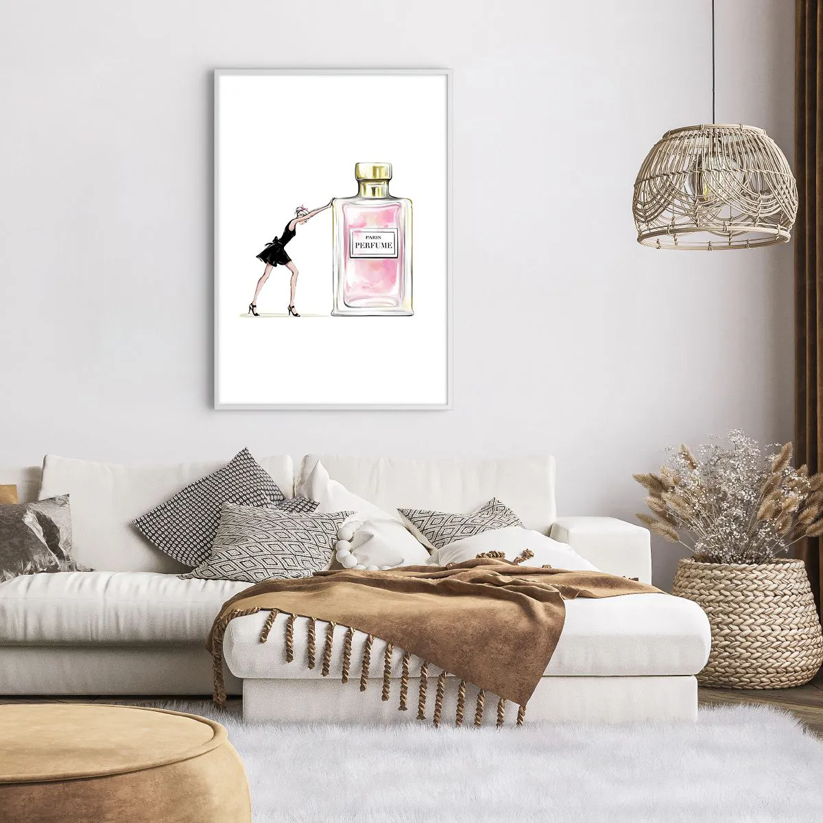 Affisch i vit ram - Kvinnlighetens kärna - 70x100 cm