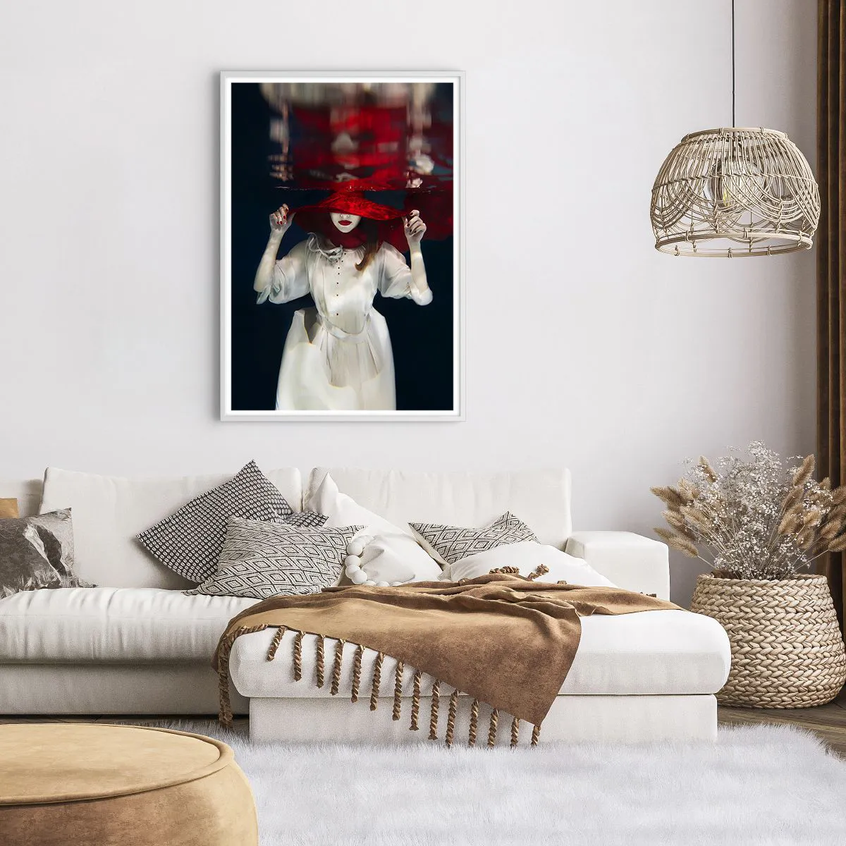 Plakát v bílém rámu - Divoženka - 70x100 cm