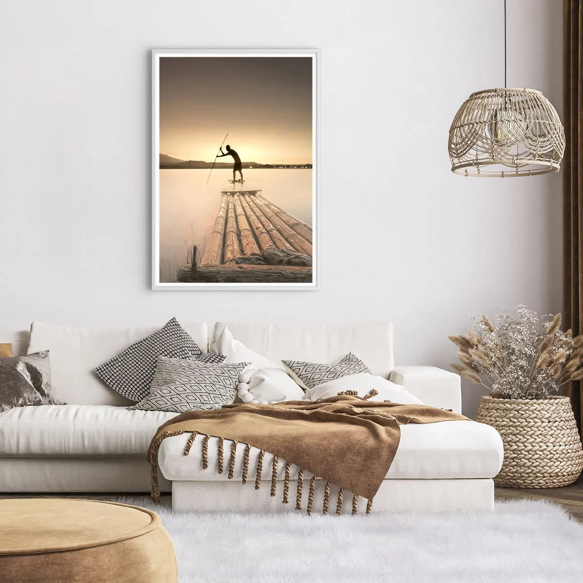 Affisch i vit ram - Före avkoppling - 70x100 cm