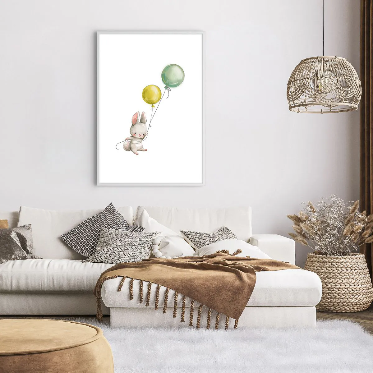 Poster in white frmae - I Will Fly Too! - 70x100 cm