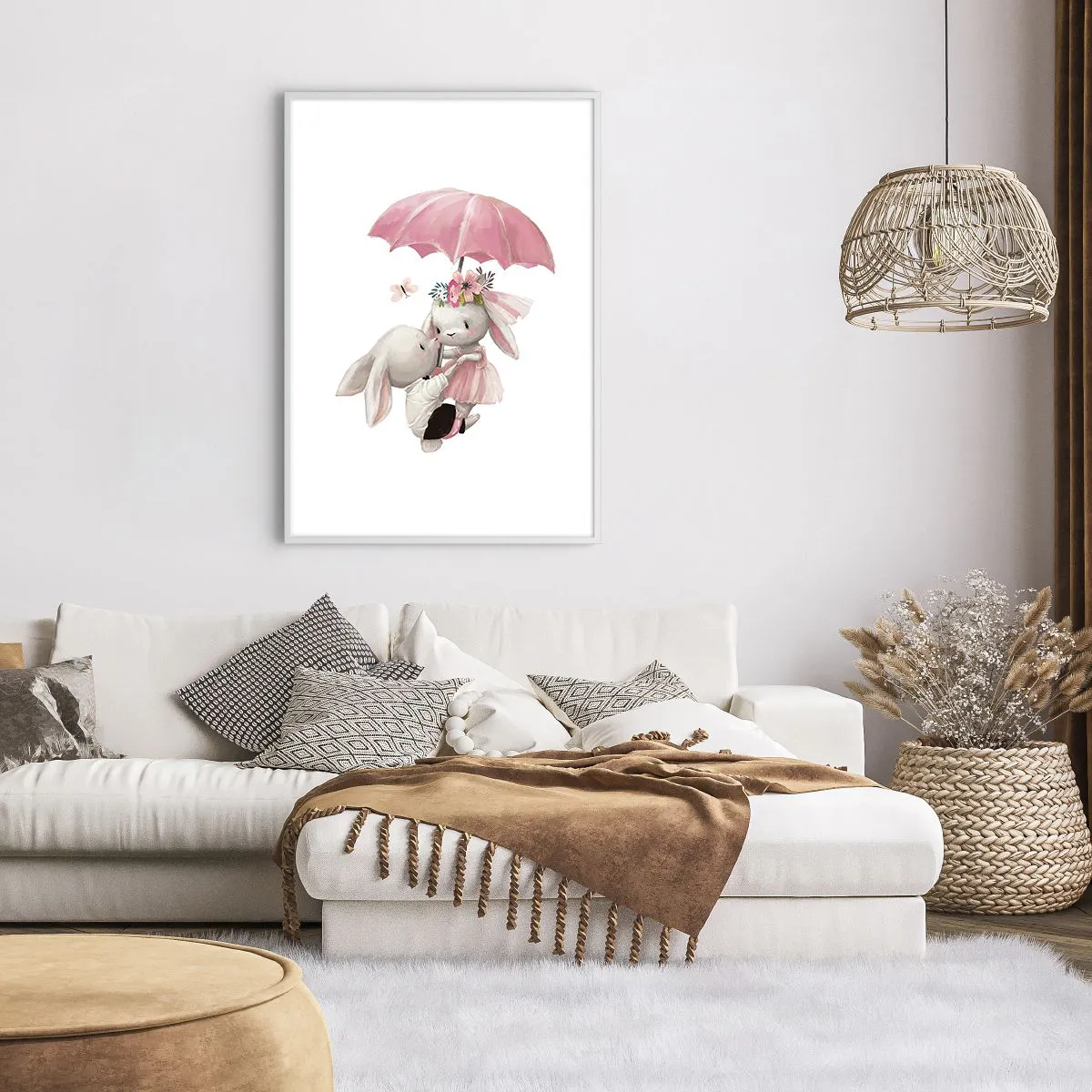 Poster in white frmae - This Is Love - 70x100 cm