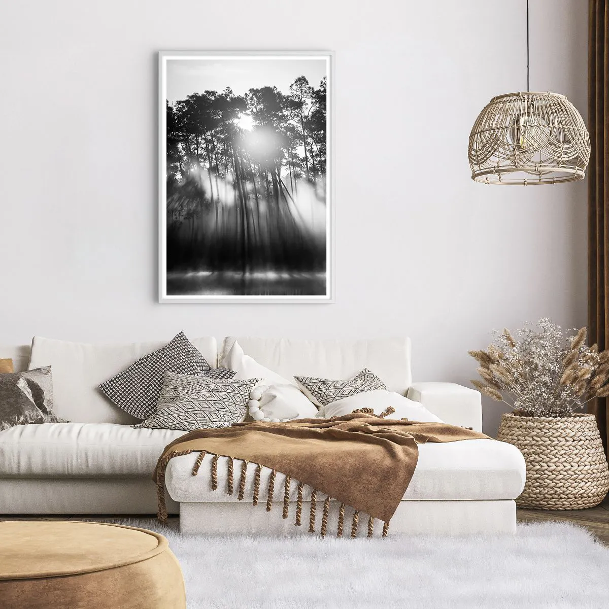 Affiche dans un cadre blanc - Poster - Soleil inarrêtable - 70x100 cm