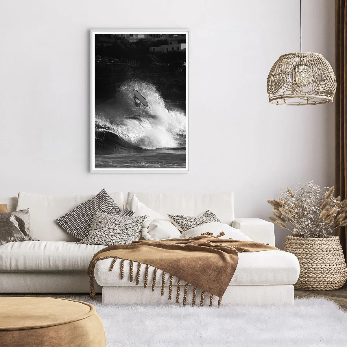 Poster în ramă albă - Provocare acceptată! - 70x100 cm