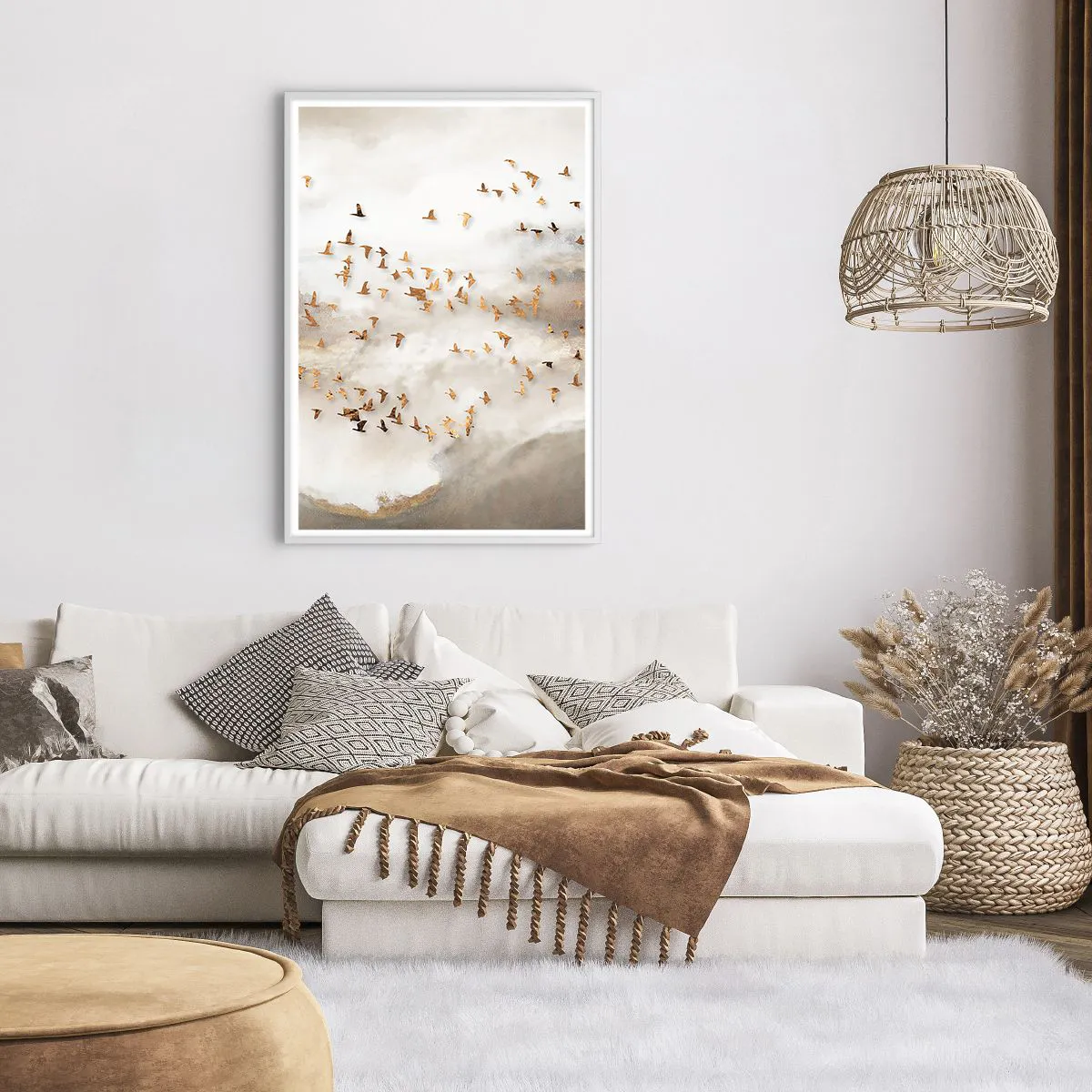 Affiche dans un cadre blanc - Poster - Il est l'heure… - 70x100 cm