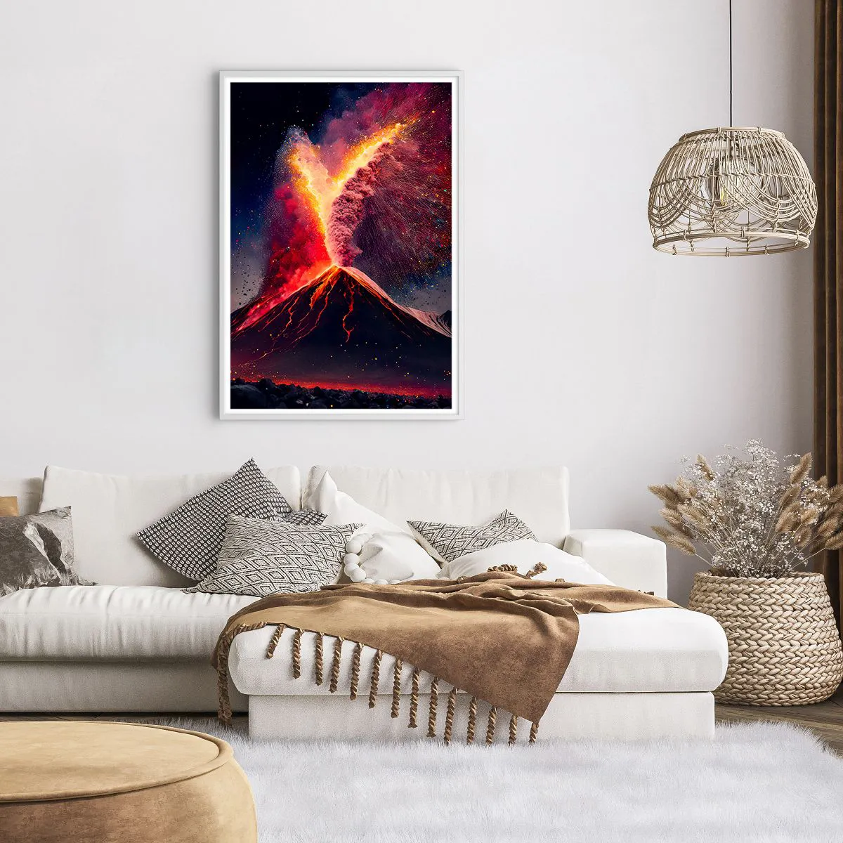 Plakat w białej ramie - Piękno i groza - 70x100 cm