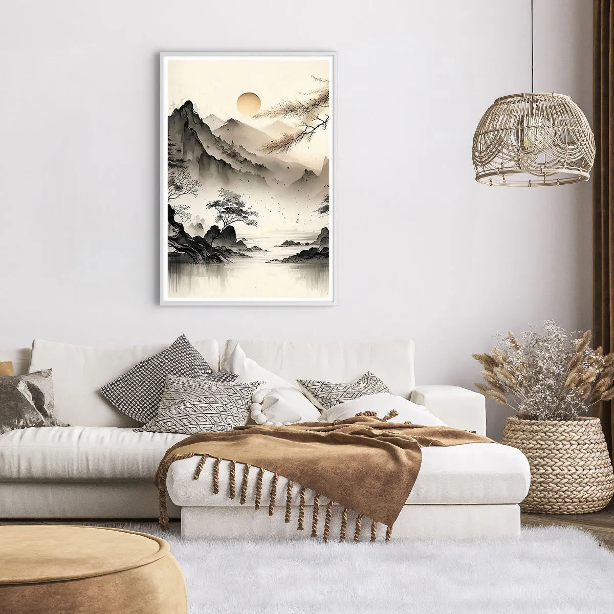 Affiche dans un cadre blanc - Poster - Le charme unique de l'Orient - 70x100 cm