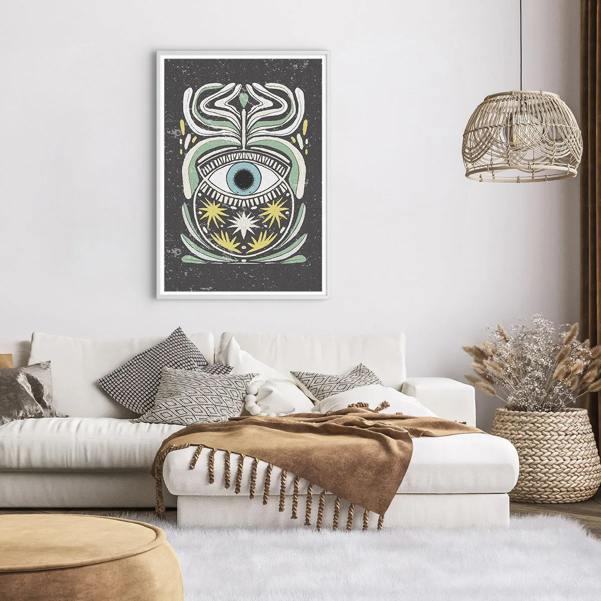 Poster in einem weißen Rahmen - Stammesrituale - 70x100 cm