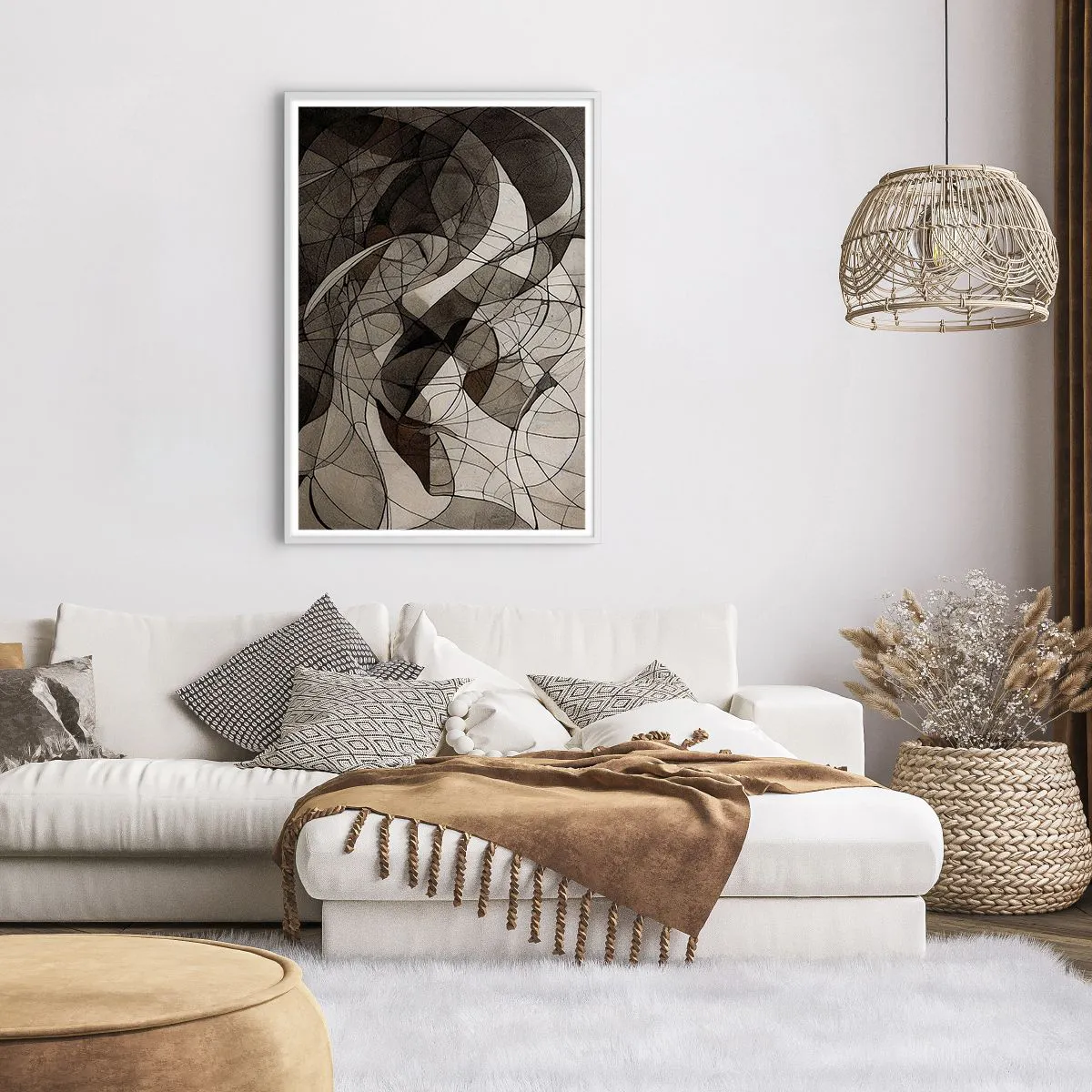 Plagát v bielom ráme - Obeh farieb Zeme - 70x100 cm