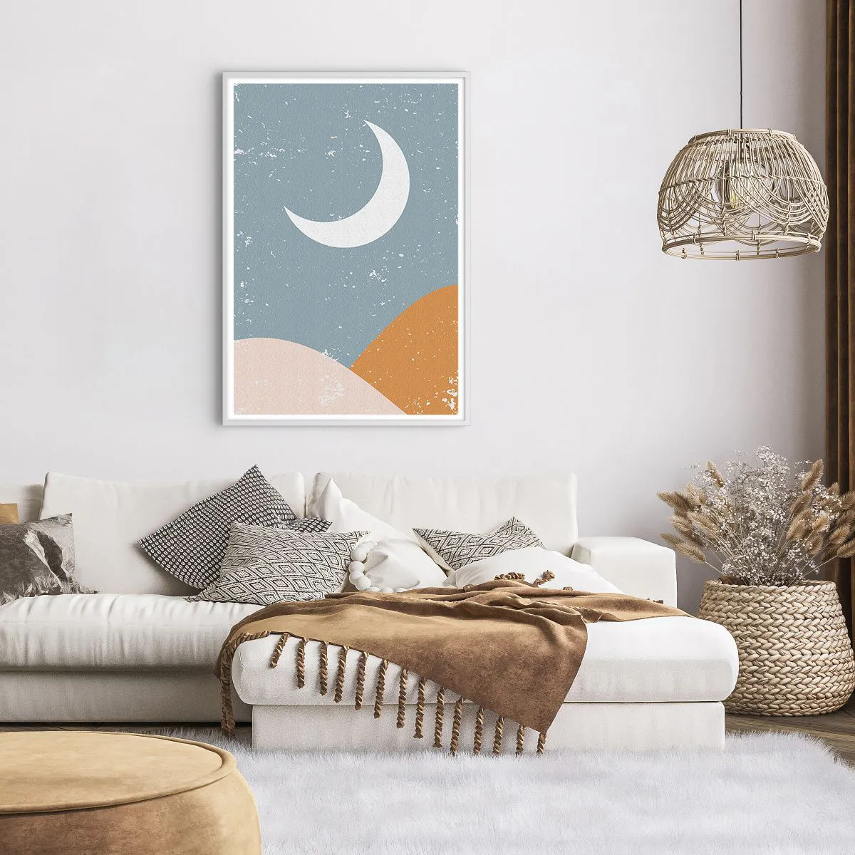 Affiche dans un cadre blanc - Poster - Miracle de nombreuses nuits - 70x100 cm