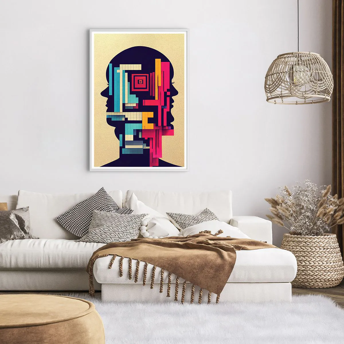 Poster in einem weißen Rahmen - Neue Anleihen - 70x100 cm