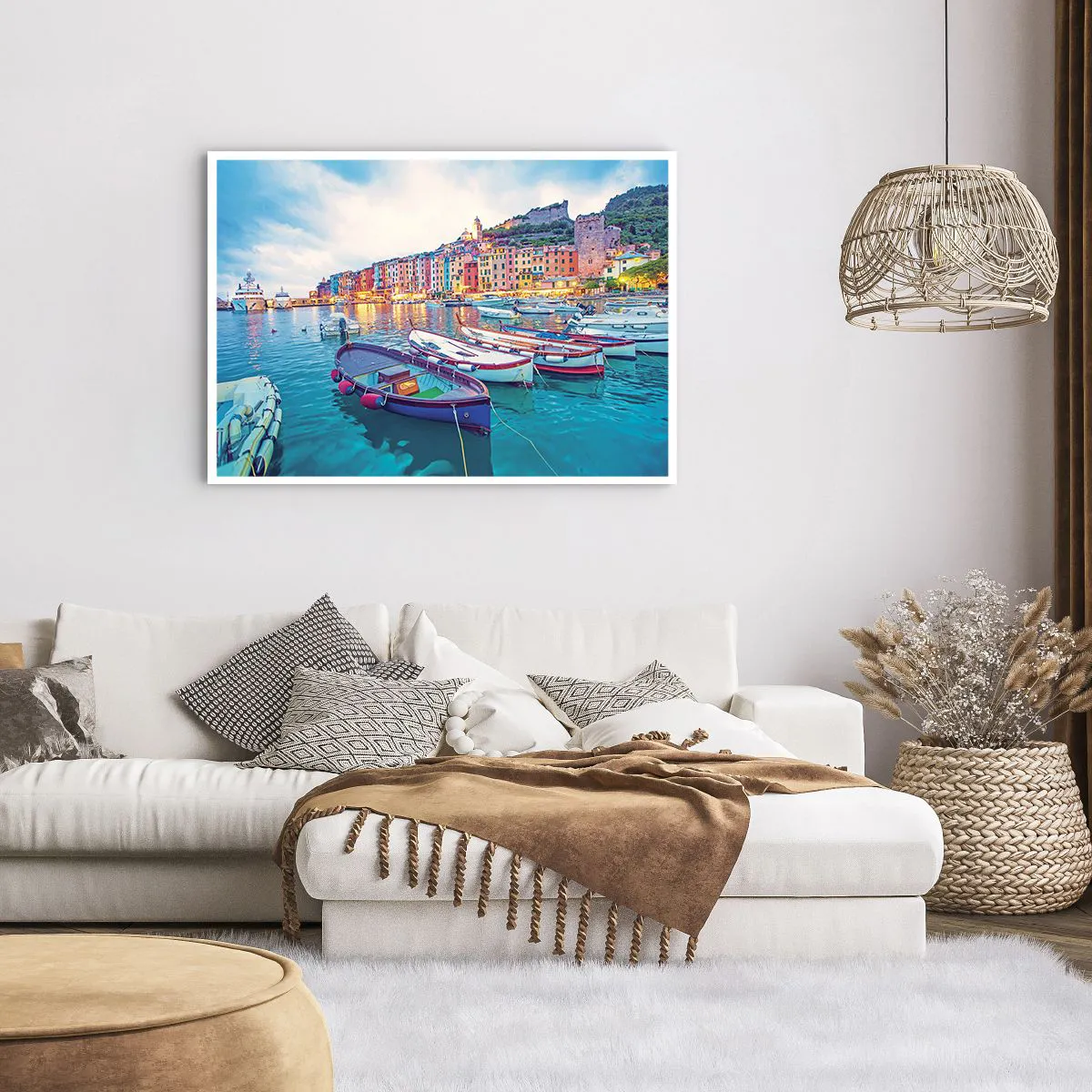 Poszter - Színes este a kikötőben - 100x70 cm