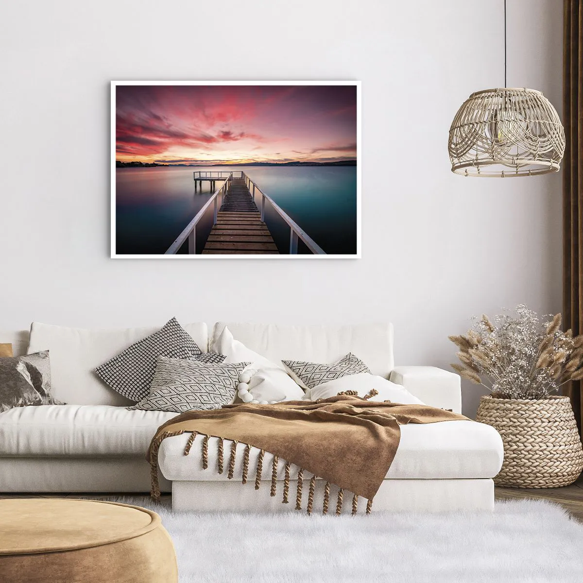 Poster - Mild Flame of an Evening - 100x70 cm