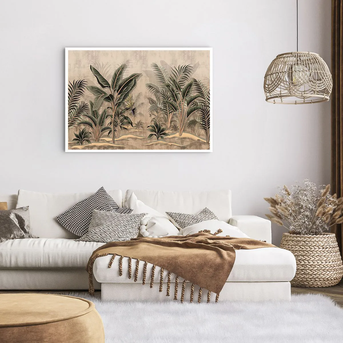 Plakát - Rytina v koloniálním stylu - 100x70 cm