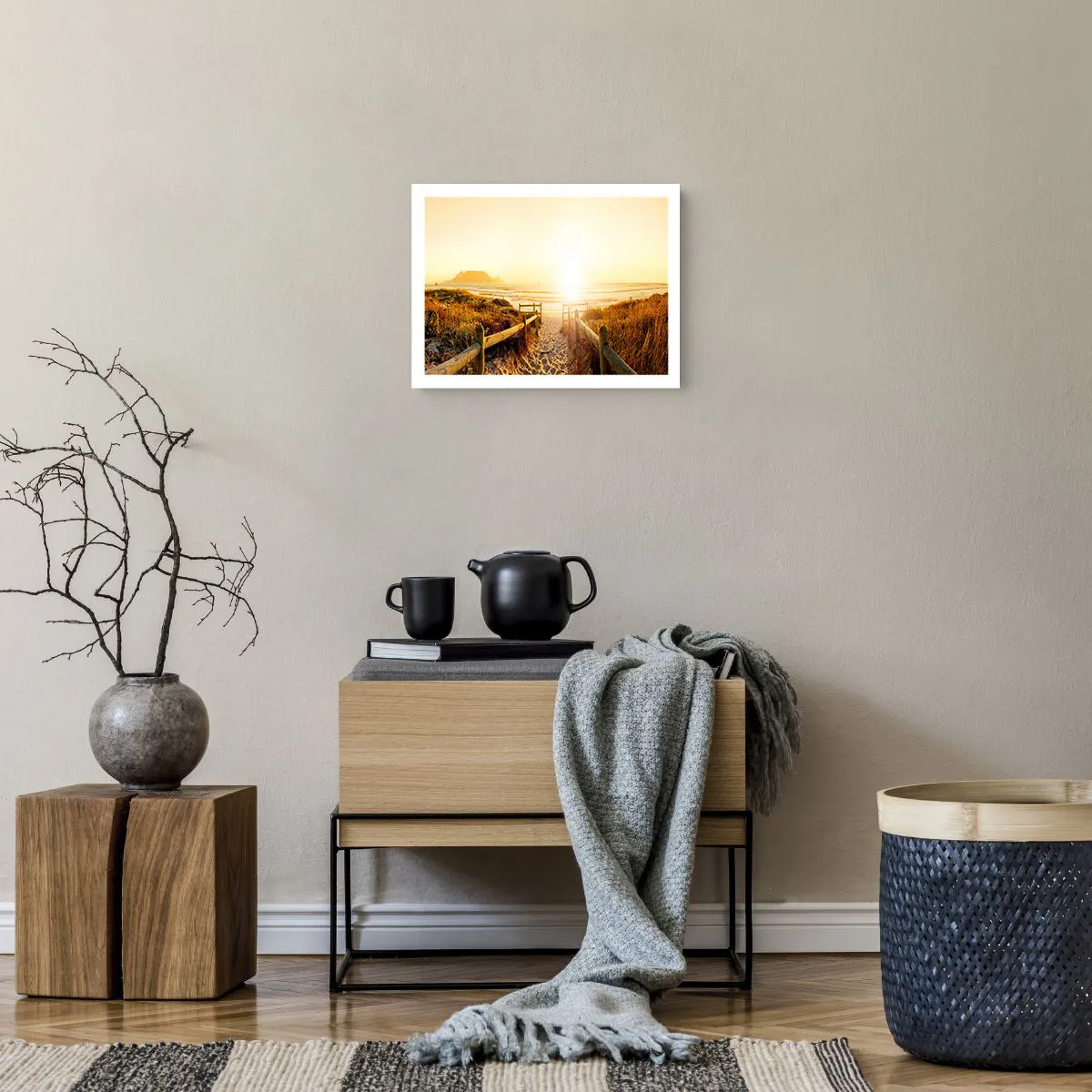 Plakat - Over klitten, mod solen - 40x30 cm