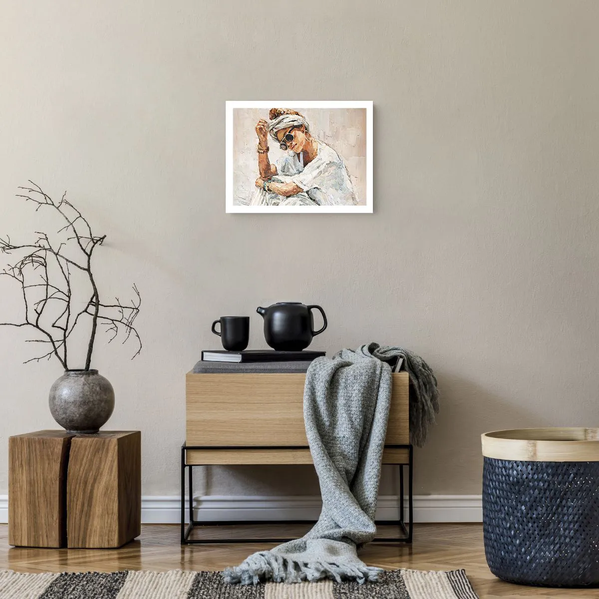 Plakat - Portræt i fuldt sollys - 40x30 cm