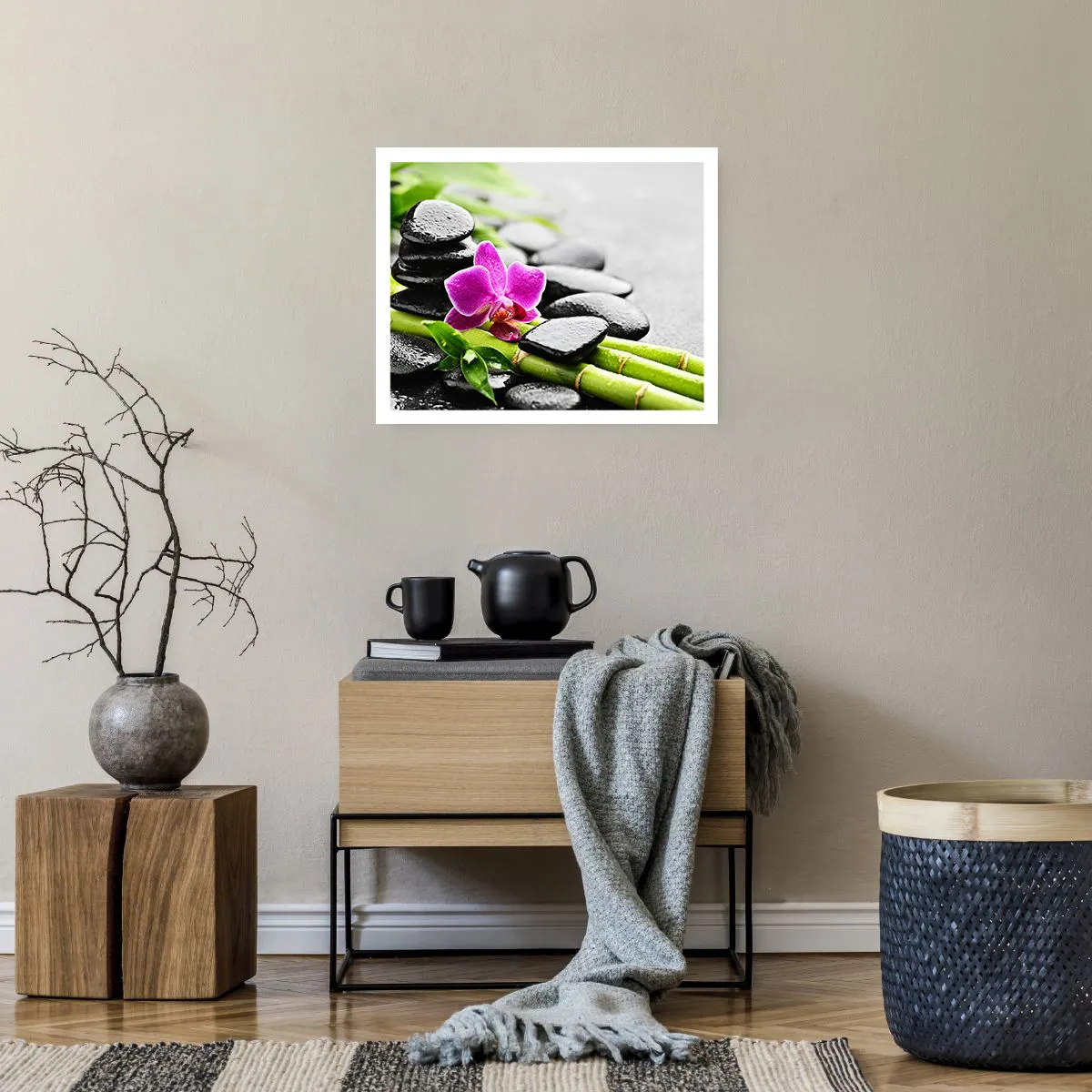 Affiche - Poster - Dans un équilibre de calme - 50x40 cm