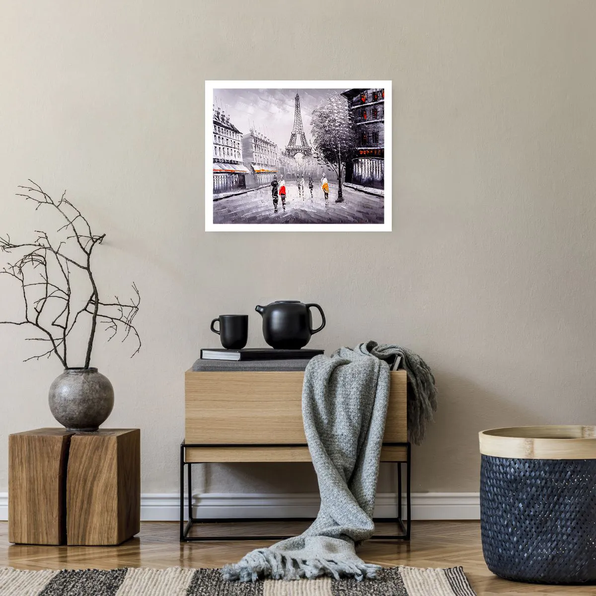 Affiche - Poster - Balade parisienne - 50x40 cm