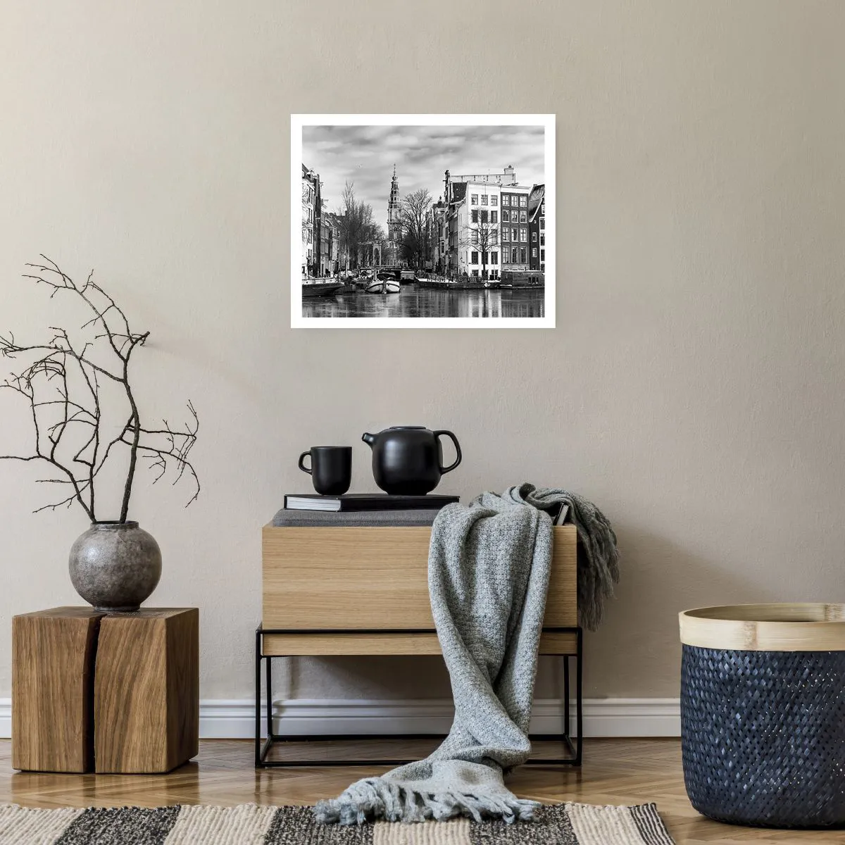 Poster - Amsterdamer Atmosphäre - 50x40 cm