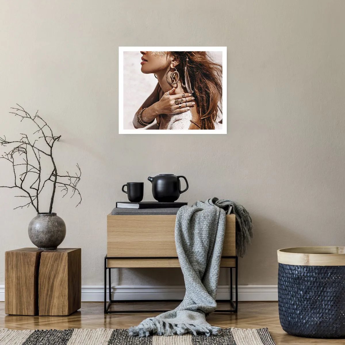 Poster - Queen of a Wild Beach - 50x40 cm