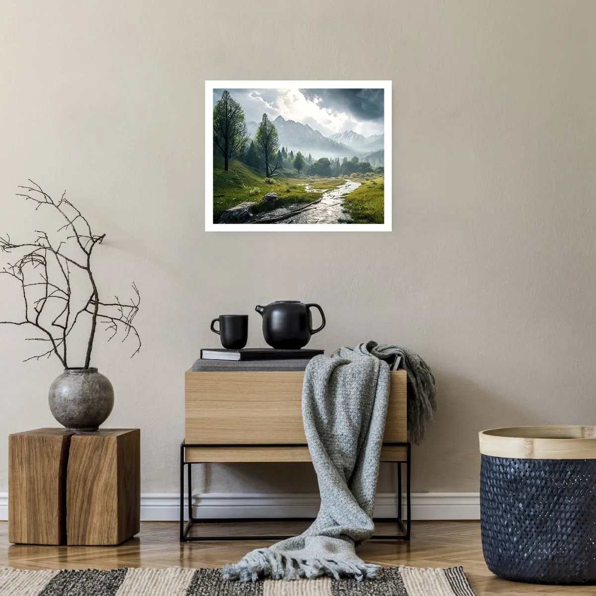 Plakat - Der og tilbage - 50x40 cm